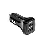 Incarcator auto CHOETECH, 2x USB-C 36 W, Quick Charger 3.0 18 W, Negru