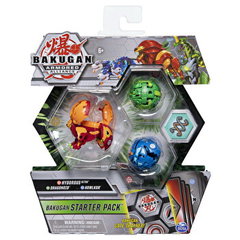 Figurine Bakugan Armored Alliance - Starter Pack, Dragonoid, Howlkor si Hydorous Ultra