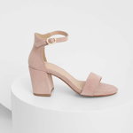 Answear Lab sandale din piele intoarsa culoarea roz, Answear Lab