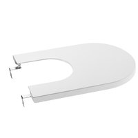 Capac bideu, Roca, Inspira Round, soft close, duroplast, alb