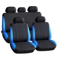 Huse universale pentru scaune auto - Negru Albastru - 9 Bucati