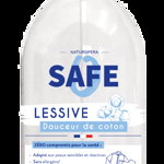 Detergent BIO pentru rufe, parfum proaspat de bumbac, fara alergeni Safe 1L, Safe
