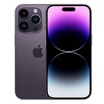 Telefon Mobil Apple iPhone 14 Pro, LTPO Super Retina XDR OLED 6.1", 128GB Flash, Camera Quad 48 + 12 + 12 MP + TOF 3D LiDAR, Wi-Fi, 5G, iOS (Violet)
