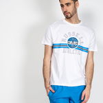 Tricou Russell Athletic din bumbac cu imprimeu si guler rotund 22YEL01042, Russell Athletic