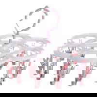 Uscator de Rufe Suspendat cu 16 Carlige, Rotire 360 Grade, Mateiral Plastic, Usor de Depozitat, Multifunctional, 26 x 21 Engros, 