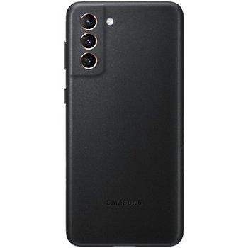 Husa Samsung Galaxy S21+ G996 Leather Cover Black