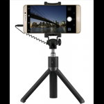 Selfie Stick Tripod Huawei Af14, Extensibil, Shutter Pe Fir Si Suport De Telefon, Black