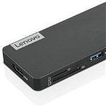 Hub USB LENOVO GX90T77924 7in1, USB-C, HDMI, Card Reader (Gri), Lenovo