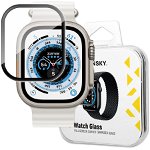 Accesoriu smartwatch Tempered Glass 9H compatibila cu Apple Watch Ultra 49mm Black, Wozinsky
