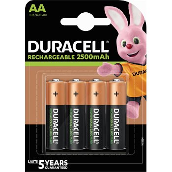 Baterie reincarcabila DURACELL 5000394057203, AA, 2400mAh, B4, 4 bucati, DURACELL