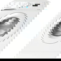 Masina de spalat rufe Indesit BWSA61251WEEN, Slim, 6 kg, 1200 RPM, Clasa F, Push & Go, Alb