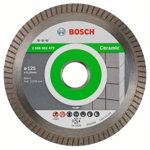Best for Ceramic Extra-Clean Turbo - Disc diamantat de taiere continuu, 125x22.2x1.4 mm, taiere uscata , BOSCH