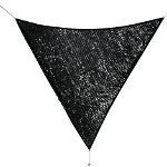 Parasolar triunghiular Moon, Bizzotto, 360 x 360 cm, poliester, gri, Bizzotto