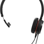 Casti mono cu microfon Evolve 20SE UC, Jabra, USB-C, Negru/Rosu