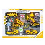 Play set constructii + semne circulatie, 12 piese, 