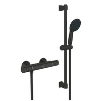 Grohe Precision Start set de duș perete cu termostat negru 345972431 Grohe Precision Start set de duș perete cu termostat negru 345972431