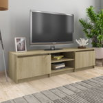 vidaXL Dulap TV, stejar sonoma, 140x40x35,5 cm, lemn prelucrat, vidaXL