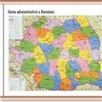 Harta administrativă a României - mini - plastifiat cu șipci - Paperback - *** - Cartographia Studium, 