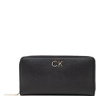 Portofel Mare de Damă Calvin Klein Re-Lock Z/A Wallet Lg K60K609699 Negru, Calvin Klein