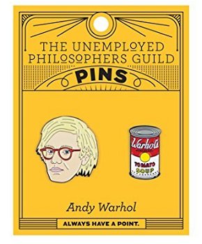 Set insigne - Warthol and Soup Can | The Unemployed Philosophers Guild, The Unemployed Philosophers Guild
