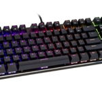 Tastatura mecanica gaming Glorious GMMK TKL, iluminare RGB, switch Gateron Brown, US-Layout, Negru