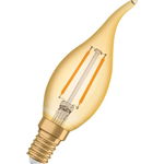 Bec LED Osram Vintage 1906 CLAS BA, E14, 2.5W (22W), 220 lm, lumina calda (2400K), cu filament, OSRAM