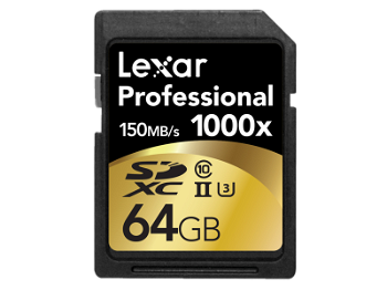Card memorie Lexar Professional 1000x SDXC 64GB UHS-I U3 Clasa 10