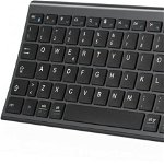 Tastatura Wireless iClever, Bluetooth 4.2, gri/negru