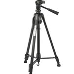 Trepied Foto telescopic, Universal, 3 segmente, Inaltime 54 - 140 cm, Husa inclusa, 3 kg, Negru, KlaussTech