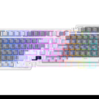 Tastatura Mecanica Royal Kludge Fara Fir Wireless RKM75 RGB Argintiu