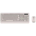 Kit Mouse + Tastatura Green 2.4GHz Nano Receive Wireless Crem, Tellur