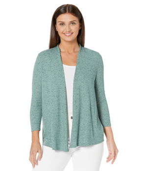 Imbracaminte Femei NICZOE Petite Pocket Drapey Rib Cardigan Juniper, NIC+ZOE