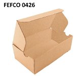 Cutie carton cu autoformare 410x370x140 natur, microondul E 360 g, FEFCO 0426, 