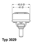 Termostat lichid racire (83 C) RENAULT 10, 15, 5, 6, 9 0.8-1.4 intre 1966-1989