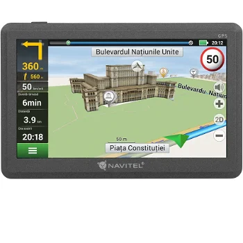 Navigator GPS NAVITEL E200 GPS 5 inch + Harta Estica a Europei