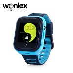 Ceas Smartwatch Pentru Copii Wonlex KT11 cu Functie Telefon Apel video Localizare GPS Camera Pedometru kt11-albastru