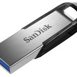 Stick USB SanDisk Cruzer Ultra Flair, 256GB, USB 3.0 (Negru/Argintiu), SanDisk