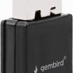 Adaptor WiFi, Gembird, mini USB, 300 Mbps, Negru