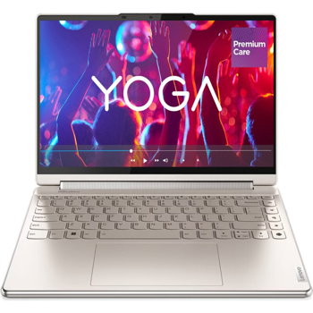 14'' Yoga 9 14IRP8, 2.8K OLED 90Hz Touch, Procesor Intel Core i7-1360P (18M Cache, up to 5.00 GHz), 16GB DDR5, 1TB SSD, Intel Iris Xe, Win 11 Home, Oatmeal, 3Yr Onsite Premium Care, Lenovo