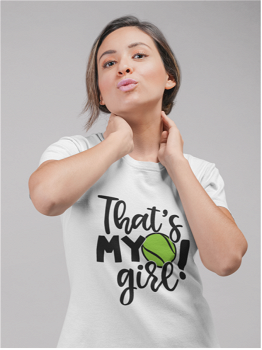 Tricou personalizat pentru iubitorii de tenis That s my girl TNS5006