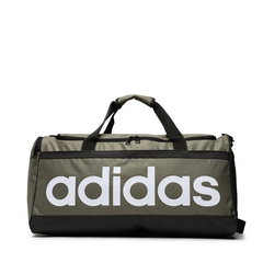 Geanta sport Adidas Linear Medium, 40 litri, 28x56x22cm, verde masliniu Geanta sport Adidas Linear Medium, 40 litri, 28x56x22cm, verde masliniu