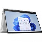Laptop 2in1 HP Pavilion x360 14-ek0004nn (Procesor Intel® Core™ i7-1255U (12M Cache, up to 4.70 GHz) 14" FHD Touch, 16GB, 512GB SSD, Intel® Iris® Xe Graphics, Win11 Home, Argintiu)