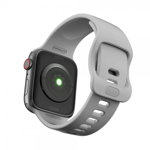 Curea Icon Band Upzz Tech Protect ,compatibila Cu Apple Watch 1/2/3/4/5/6 (42/44mm), Gri