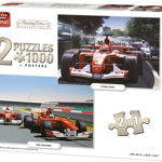 Puzzle King - Racing Cars Collection, 2x1.000 piese (05214), King