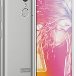 Smartphone Lenovo K6, Ecran Full HD, Snapdragon Octa Core, 16GB, 2GB RAM, Dual SIM, 4G, Senzor amprenta, baterie 3000 mAh, Silver