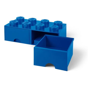 Cutie depozitare LEGO 2x4 cu sertare albastru 40061731, 