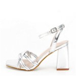 Sandale elegante argintii H8-335 125, SOFILINE