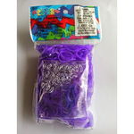 Elastice Rainbow Loom - Opac Mov-600 buc, Rainbow Loom