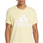 Imbracaminte Barbati adidas Essentials Badge of Sport Logo T-Shirt Almost Yellow White