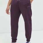 Abercrombie & Fitch pantaloni de trening barbati, culoarea violet, neted, Abercrombie & Fitch